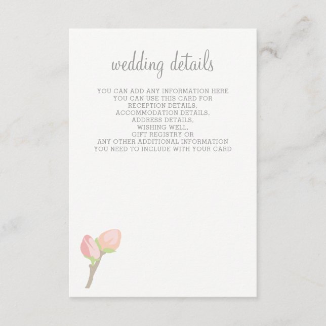 Blooming Blush Floral Wedding cards (Front)