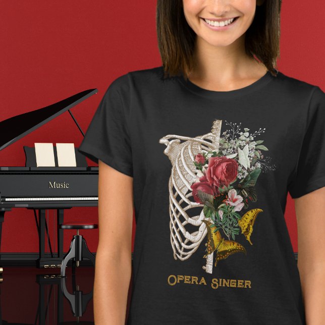 Blooming Bones Opera Singer Customisable T-Shirt (Creator Uploaded)