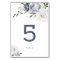 Blooming botanical dusty blue floral wedding table