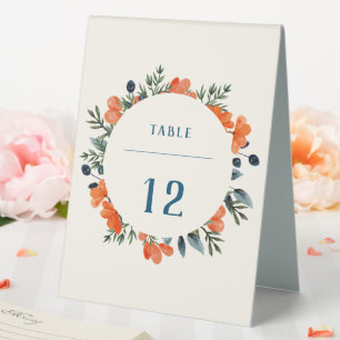 Blooming Botanicals Orange Floral Green Wedding