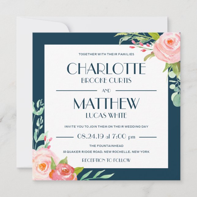 Blooming Botanicals | Wedding Invitation (Front)