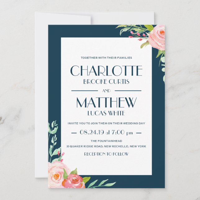 Blooming Botanicals | Wedding Invitation (Front)
