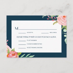 Blooming Botanicals   Wedding RSVP Card
