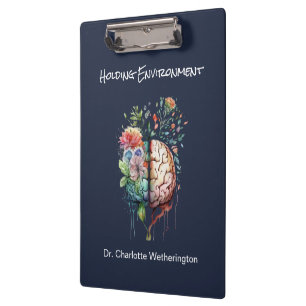 Blooming Brain Mental Health Professional Clipboard
