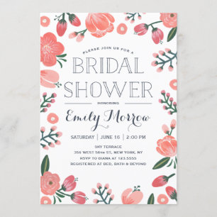 Blooming Bride   Bridal Shower Invitation