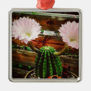 Blooming Cactus #succulent Metal Tree Decoration