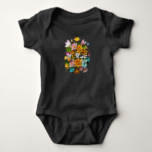 Blooming Care - Floral Tribute to Nurses Baby Bodysuit