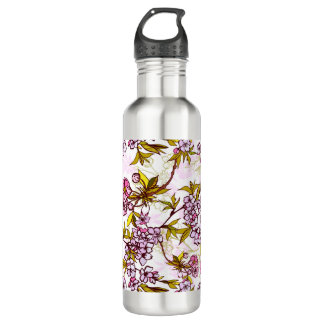 Blooming Cherry Blossom Pattern  710 Ml Water Bottle
