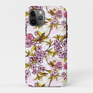 Blooming Cherry Blossom Pattern iPhone 11 Pro Case