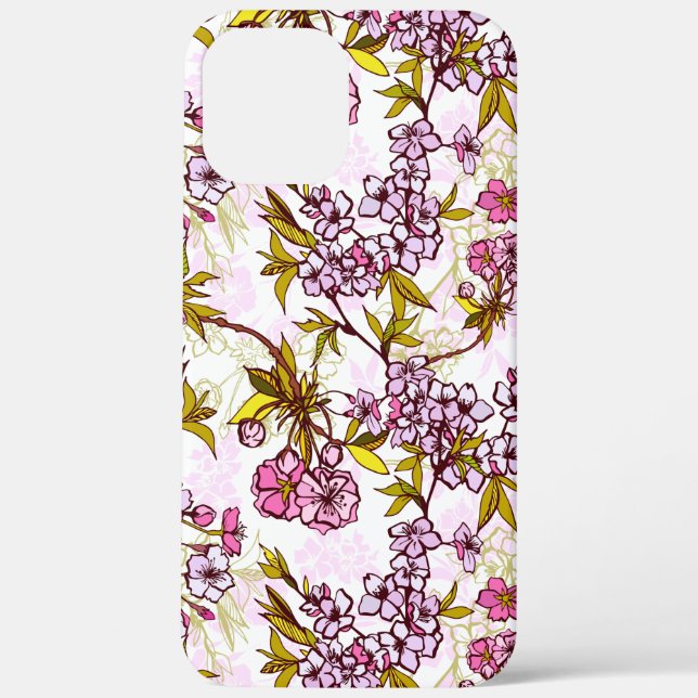 Blooming Cherry Blossom Pattern Case-Mate iPhone Case (Back)
