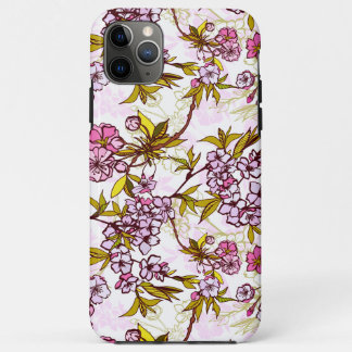 Blooming Cherry Blossom Pattern iPhone 11 Pro Max Case