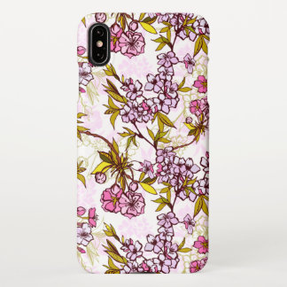 Blooming Cherry Blossom Pattern w iPhone XS Max Case