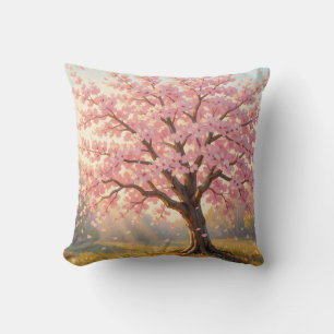 Blooming Cherry Blossom Tree Spring Cushion