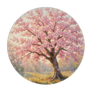  Blooming Cherry Blossom Tree Spring  Cutting Board