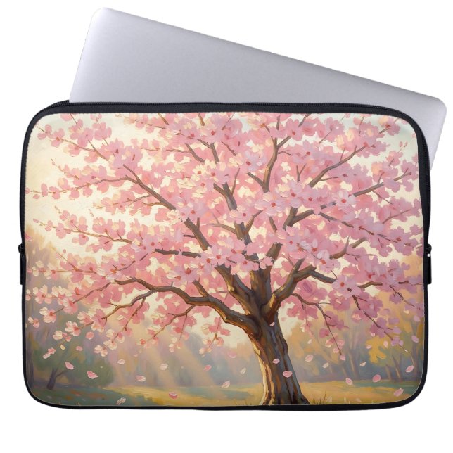  Blooming Cherry Blossom Tree Spring  Laptop Sleeve (Front)