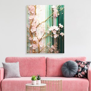 Blooming Cherry Blossoms Wall  Canvas Print
