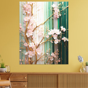 Blooming Cherry Blossoms Wall  Canvas Print