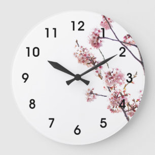 Blooming Cherry Tree Large Clock