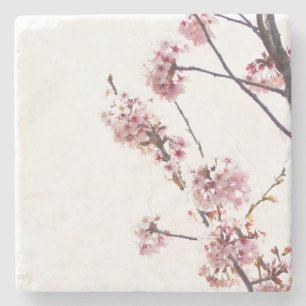 Blooming Cherry Tree Stone Coaster