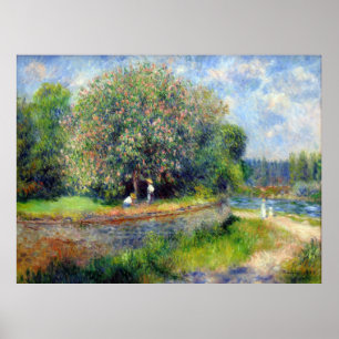 Blooming Chestnut Tree Pierre Auguste Renoir Poster