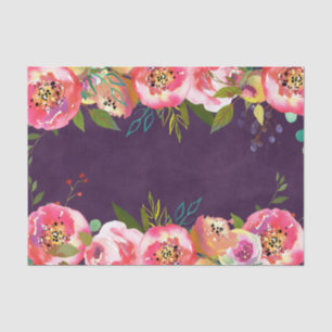 Blooming Chic Colour Editable Wedding Tissue Paper