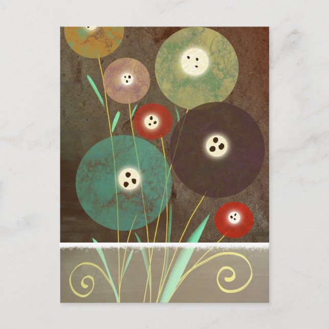 Blooming colourful Landscape Postcard (Front)