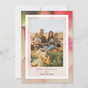 Blooming Colours Christmas Holiday Photo Card