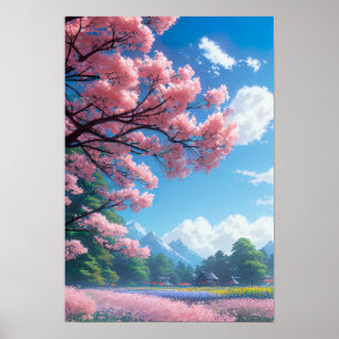 Blooming Countryside Poster