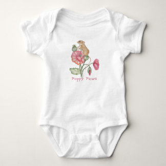 Blooming Cute Mouse on Poppy Baby Bodysuit