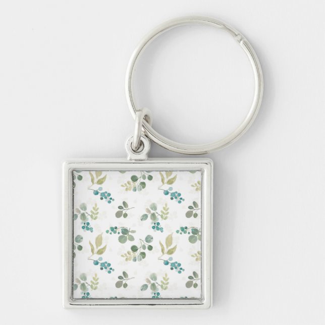 Blooming Delight Pattern Key Ring (Front)
