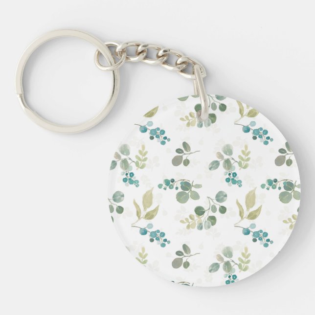 Blooming Delight Pattern Key Ring (Front)
