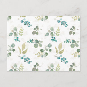 Blooming Delight Pattern Postcard