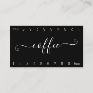 Blooming Double Number Loyalty Coffee Punch-Card