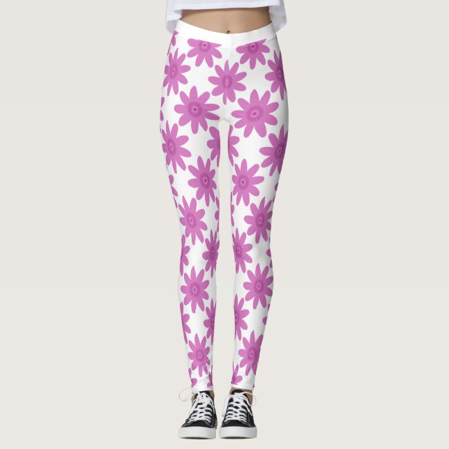 "Blooming Elegance Leggings" Leggings (Front)