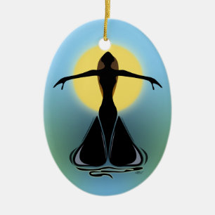 Blooming Female Ceramic Tree Decoration