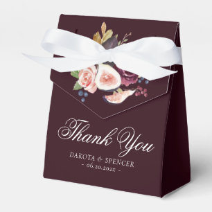 Blooming Figs   Moody Rustic Floral Bouquet Favour Box