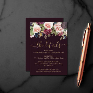 Blooming Figs Moody Rustic Fruit Blossom Details Enclosure Card