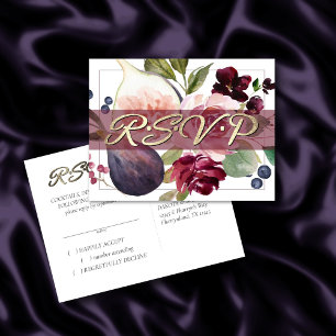 Blooming Figs Rustic Fruit Moody Blossoms RSVP Postcard