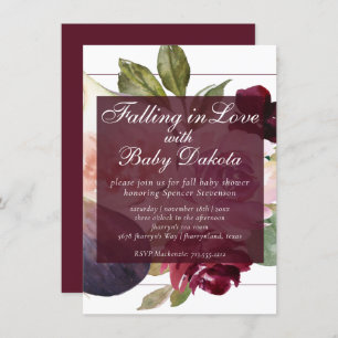 Blooming Figs   Rustic Fruit Moody Falling in Love Invitation