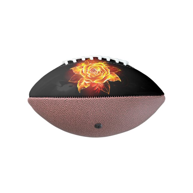 Blooming Fire Rose American Football (Rotated 270)