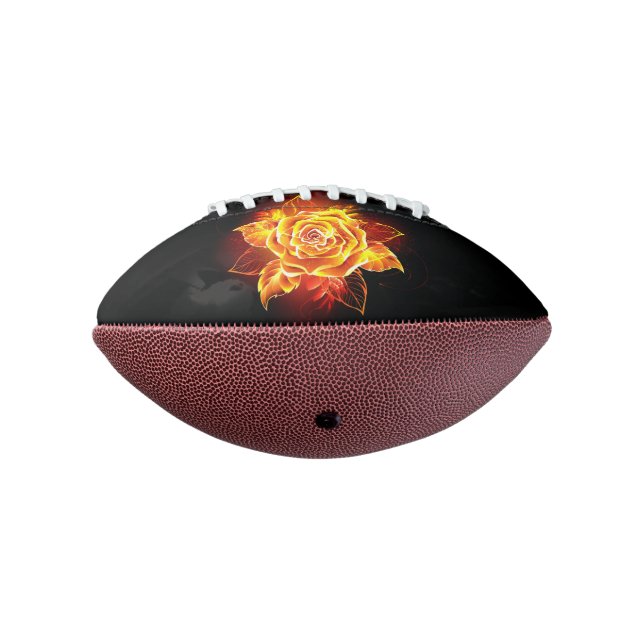 Blooming Fire Rose American Football (Rotated 270)