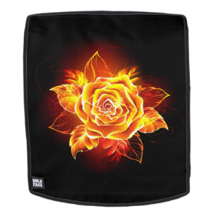 Blooming Fire Rose Backpack