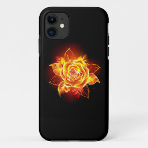 Blooming Fire Rose iPhone 11 Case