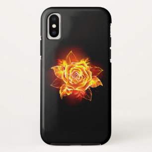 Blooming Fire Rose iPhone XS Case