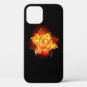 Blooming Fire Rose iPhone 12 Case