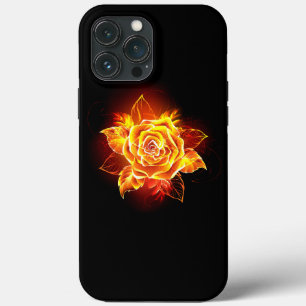 Blooming Fire Rose iPhone 13 Pro Max Case