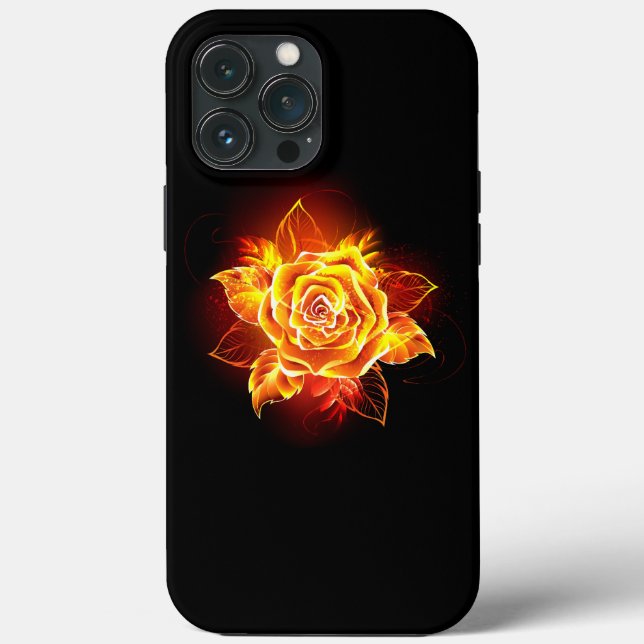 Blooming Fire Rose Case-Mate iPhone Case (Back)