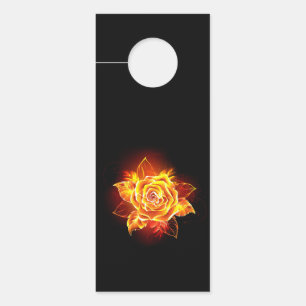 Blooming Fire Rose Door Hanger