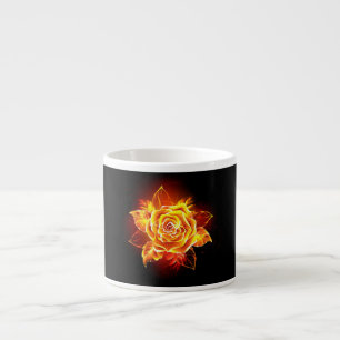 Blooming Fire Rose Espresso Cup