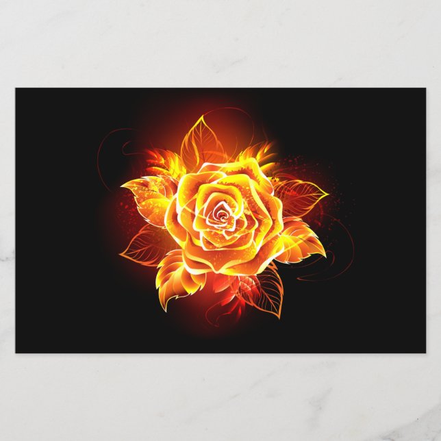 Blooming Fire Rose Flyer (Front)